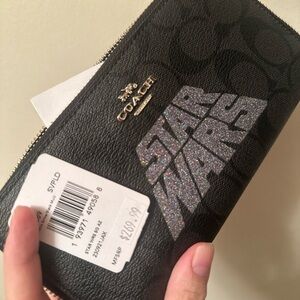 COACH Star Wars Accordion Zip Wallet In Signature Canvas With Motif